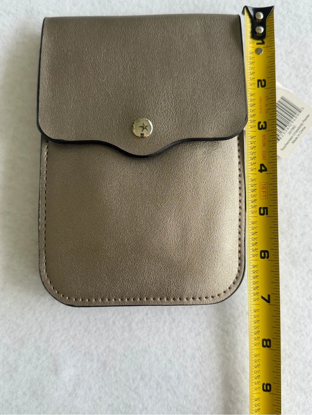 Bijoux Terner Metallic Bronze Crossbody Phone Pouch